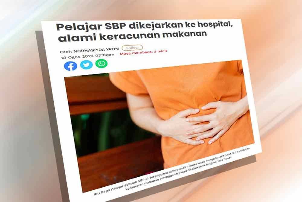 Laporan Sinar Harian pada 18 Ogos lalu.