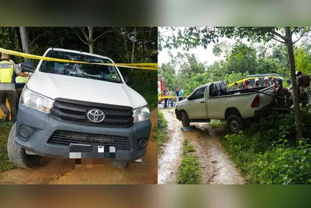 Mangsa maut dipercayai dilanggar pacuan empat roda miliknya yang mengundur sendiri ke belakang ketika sedang menutup pagar kebun di Kampung Pasir Putih, Jeneri pada Selasa.