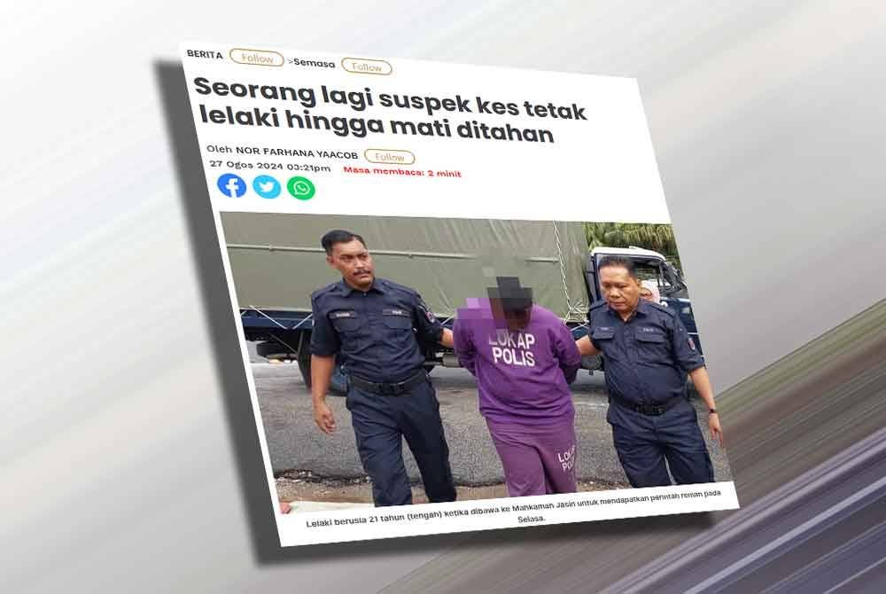 Laporan Sinar Harian pada Selasa.