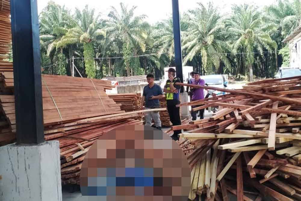 Mangsa ditemui dengan kesan kecederaan di kepala selepas dihempap kayu dalam kejadian pada Jumaat. Foto: ihsan polis