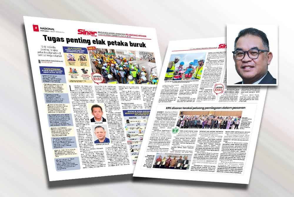 Laporan Sinar Harian pada Jumaat. Gambar kecil: Mohd Zaid