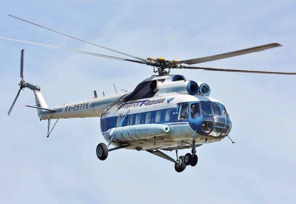 Sebuah helikopter Mi-8 yang membawa 22 orang hilang pada Sabtu di Semenanjung Kamchatka. Gambar hiasan 