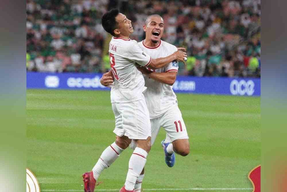 Oratmangoen meletakkan Indonesia di depan pada minit ke-19 ketika mengikat Arab Saudi, 1-1 dalam kempen Pusingan Ketiga Kelayakan Piala Dunia 2026 Zon Asia di Stadium Raja Abdullah, Jeddah pada Jumaat. Foto PSSI