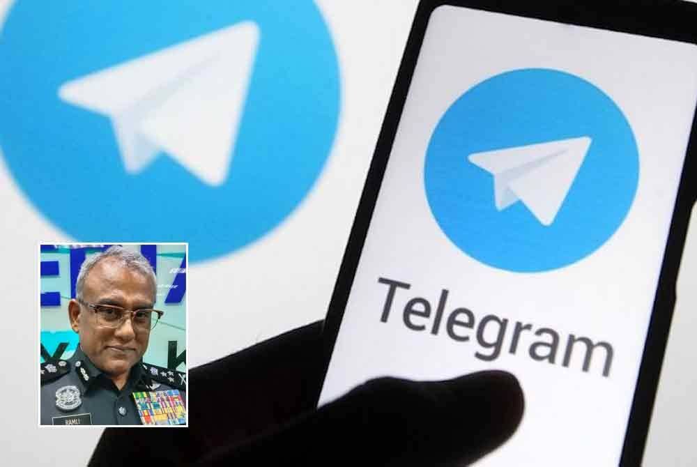 Telegram dikesan menjadi medium paling tinggi digunakan sindiket penipuan pelaburan dengan jumlah kerugian mencecah RM29.96 juta sejak Januari sehingga Ogos tahun ini. Gambar kecil: Ramli