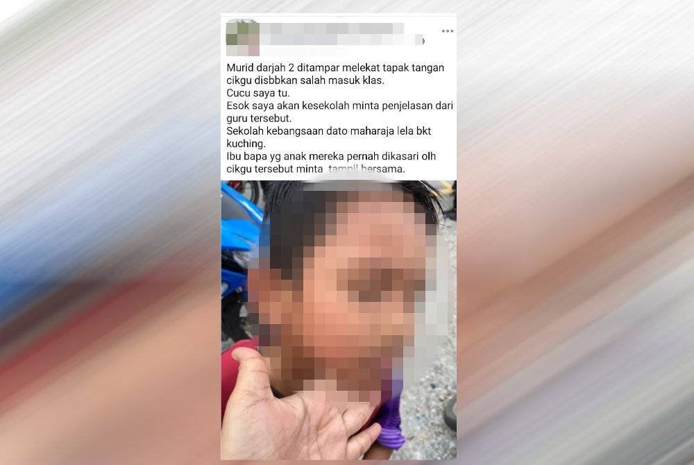 Polis membuka kertas siasatan berhubung kejadian seorang guru menampar murid lelaki Tahun Dua semasa latihan sukan di padang sebuah sekolah.