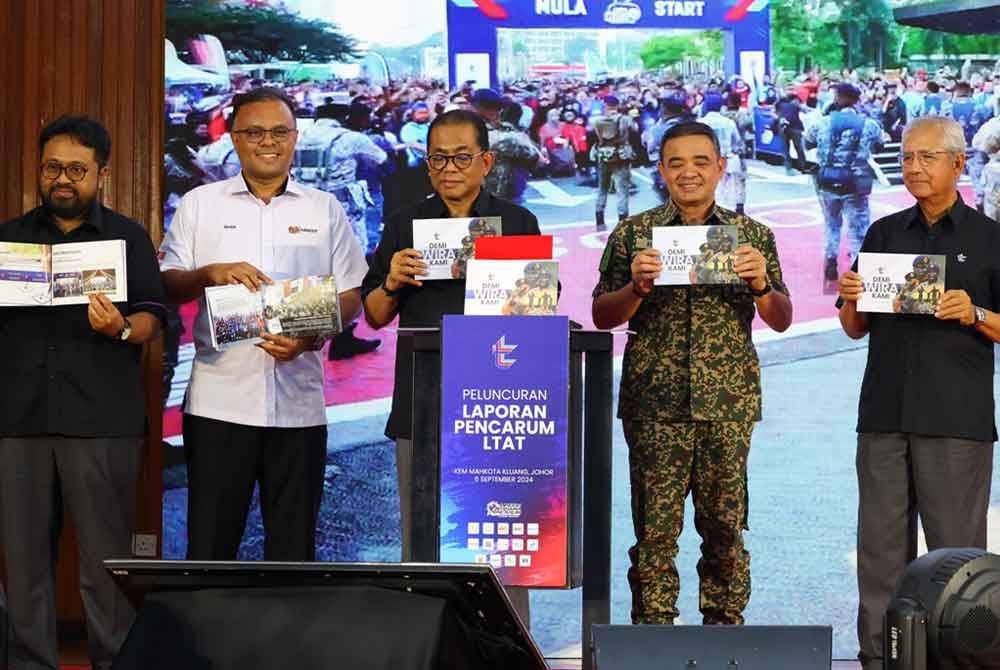 Mohamed Khaled (tengah) meluncurkan Laporan Pencarum LTAT 2023