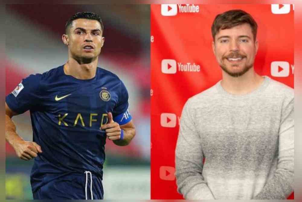 Selepas pecah rekod jaringan, Ronaldo mahu saingi MrBeast pula