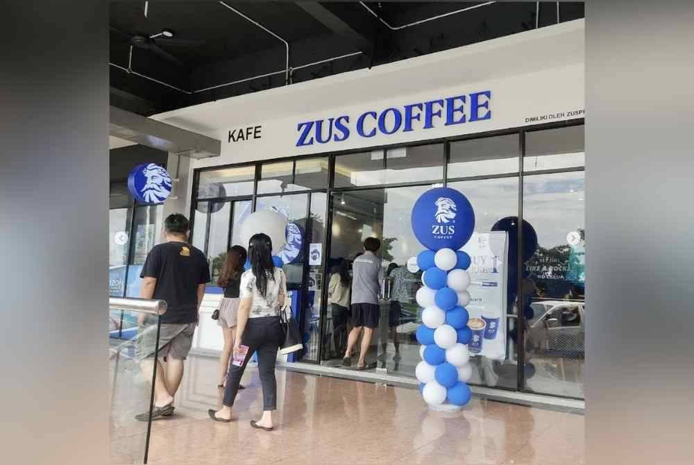 ZUS Coffee kini mengendalikan 600 kedai kopi serantau dan terus mengembangkan portfolionya di Malaysia. Foto Instagram ZUS Coffee