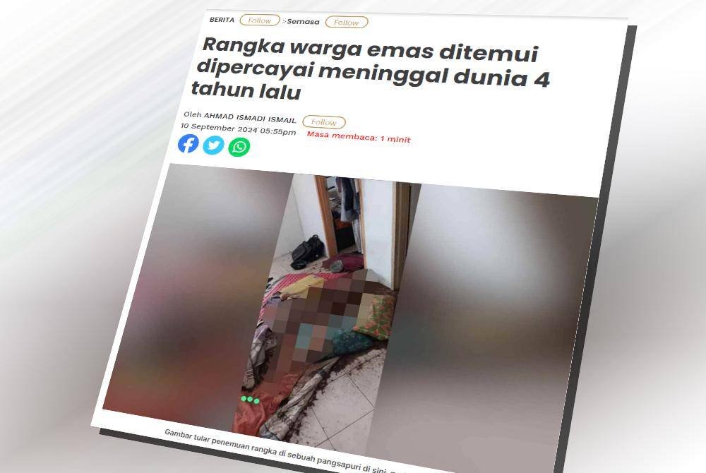 Laporan Sinar Harian pada Selasa.