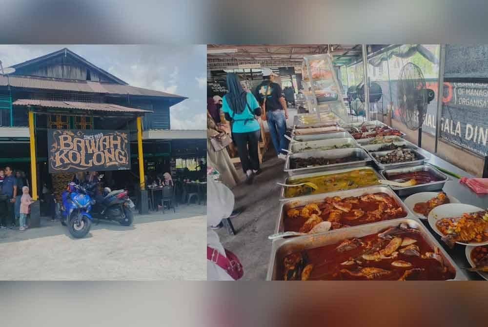 Restoran Bawah Kolong yang masih mengekalkak rumah tradisional menjadi tarikan di bandar Kluang.