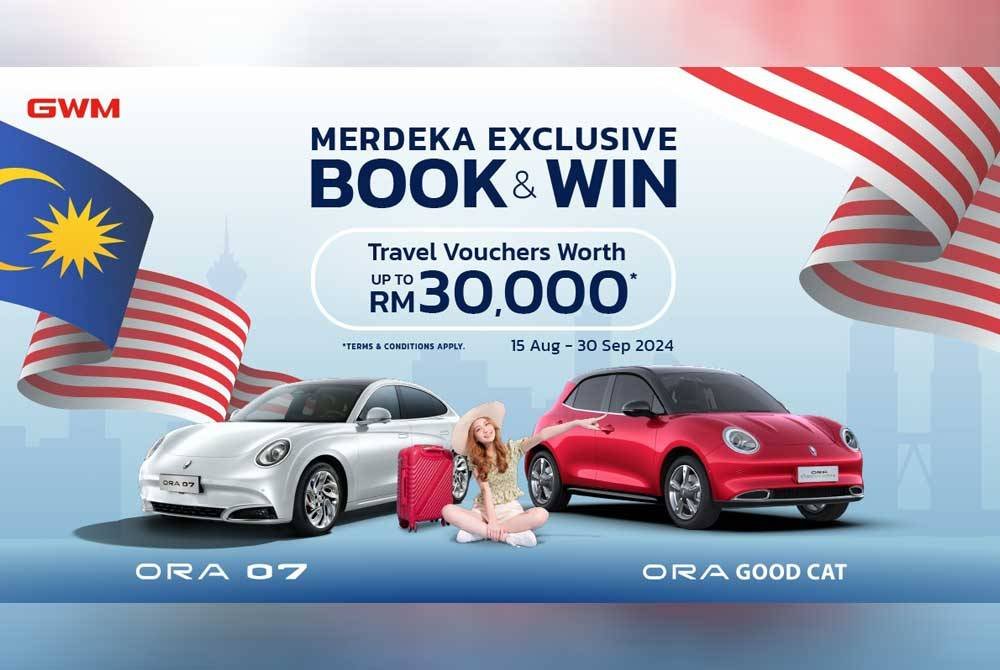 GWM Malaysia menyemarakkan semangat patriotik sempena sambutan bulan Kemerdekaan dan Hari Malaysia dengan tawaran &#039;Merdeka Exclusive Book & Win’ bermula 15 Ogos hingga 30 September 2024