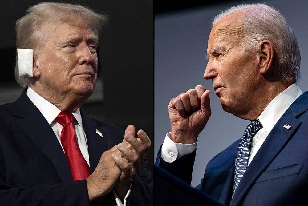 Donald Trump (kiri), Joe Biden - Foto:AFP