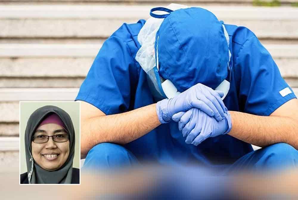 Kakitangan perubatan baharu yang dibuli dan tidak mampu bertahan akan mengalami stres hingga menyebabkan gangguan mental, anxiety atau lain-lain - Gambar kecil: Sharifa Ezat