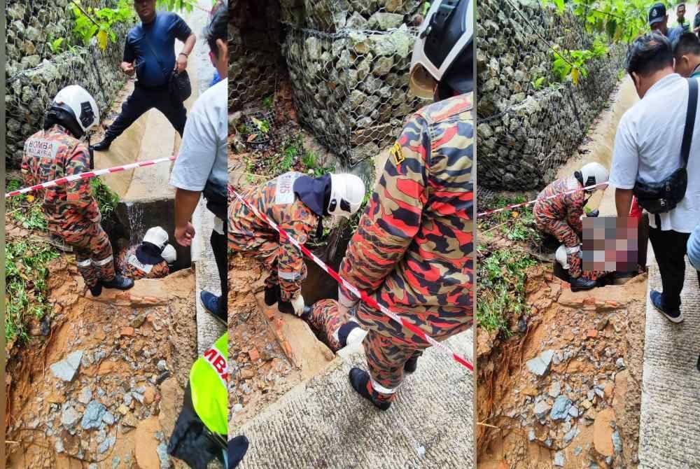 Mangsa terjatuh ke dalam lubang saluran air sedalam 1.82 meter semasa menjalani aktiviti mendaki bukit.