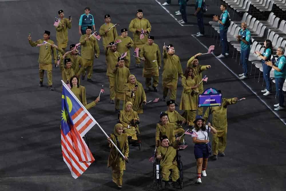 Kontinjen negara ketika pembukaan rasmi Sukan Paralimpik Paris 2024. Foto Bernama/Foto hiasan