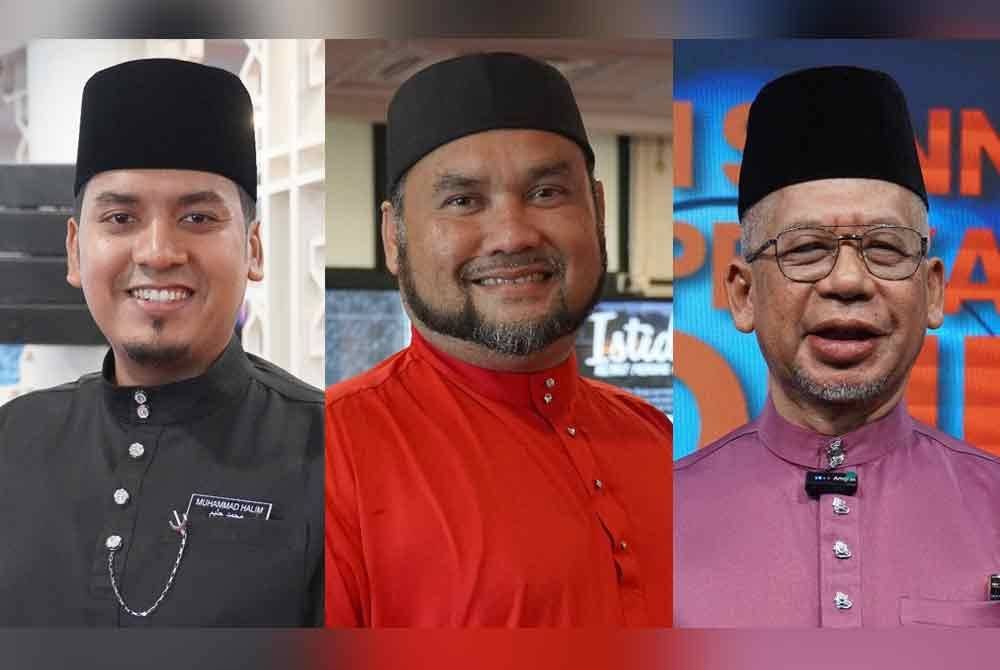 Gambar dari kiri: Muhammad Halim, Mohammad Imran dan Ab Aziz