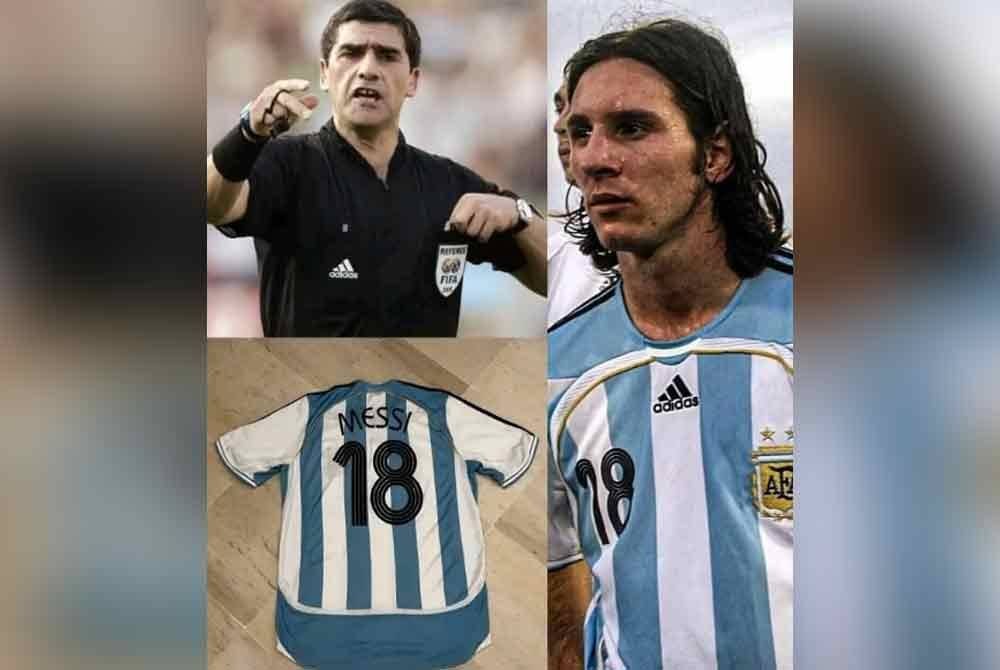 Pengadil mengaku berunding dengan Messi demi jersi