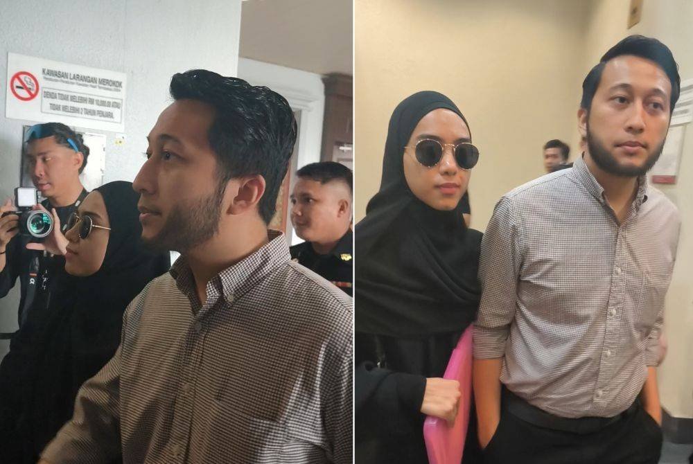 Aisyah Hijanah hadir bagi memberi sokongan kepada Alif Teega yang dituduh atas dua kes jenayah di Mahkamah Sesyen Kuala Lumpur pada Jumaat.