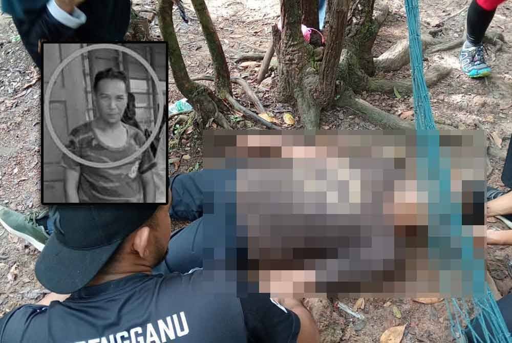 Anggota Batalion 9 PGA Gong Badak itumeninggal dunia dipercayai akibat serangan jantung ketika mendaki Bukit Besar, di sini pagi tadi. Foto Ihsan orang ramai