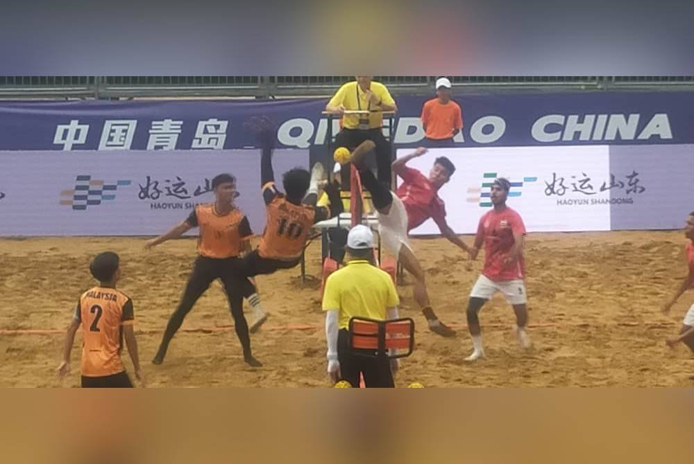 Malaysia lolos ke separuh akhir Kejohanan Sepak Takraw Pantai Asia