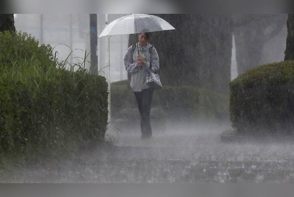 JMA pada awal hari ini mengeluarkan amaran tertinggi bagi hujan lebat di Bandar Wajima, Suzu dan Pekan Noto. Foto Agensi