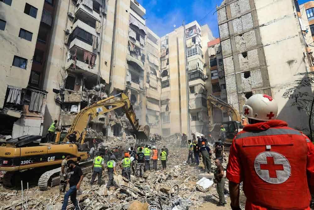 Serangan Israel di selatan Beirut mengorbankan nyawa penduduk. Foto AFP.