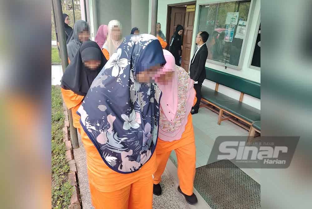 Seramai 16 wanita yang dikaitkan dengan GISBH direman pada Ahad untuk siasatan lanjut pihak polis.