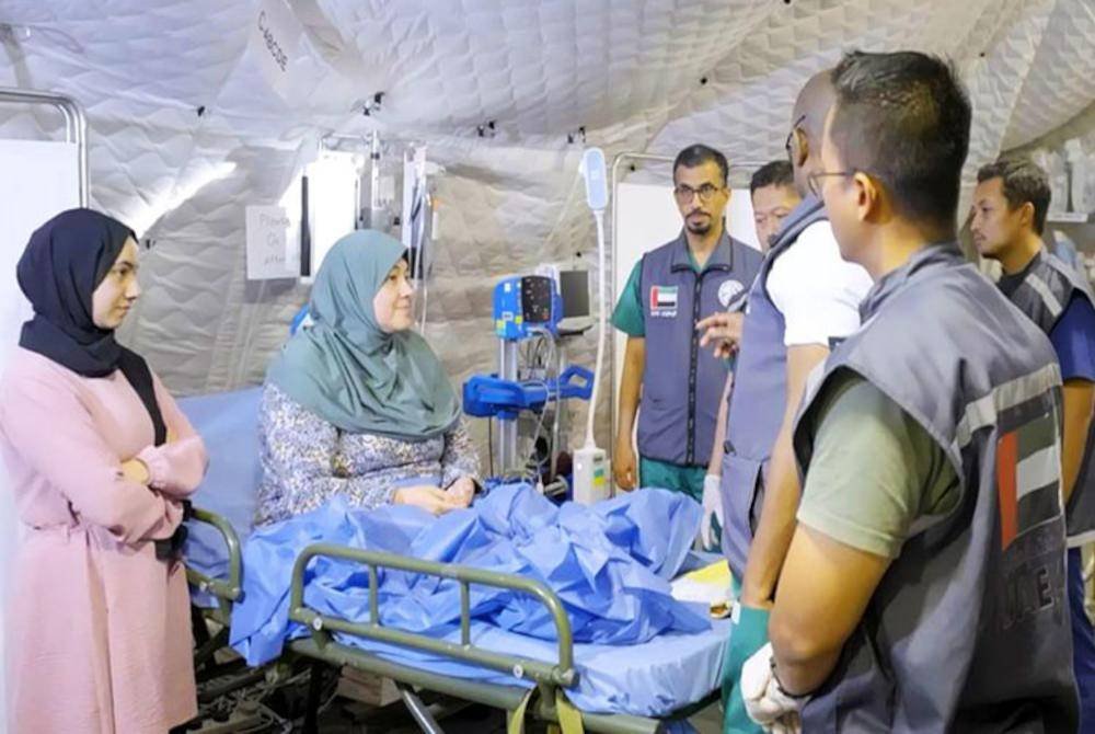 UAE telah menyediakan 12 tan bantuan perubatan, ubat-ubatan dan bekalan penting kepada WHO untuk menyokong hospital serta institusi penjagaan kesihatan di Gaza. Foto Agensi