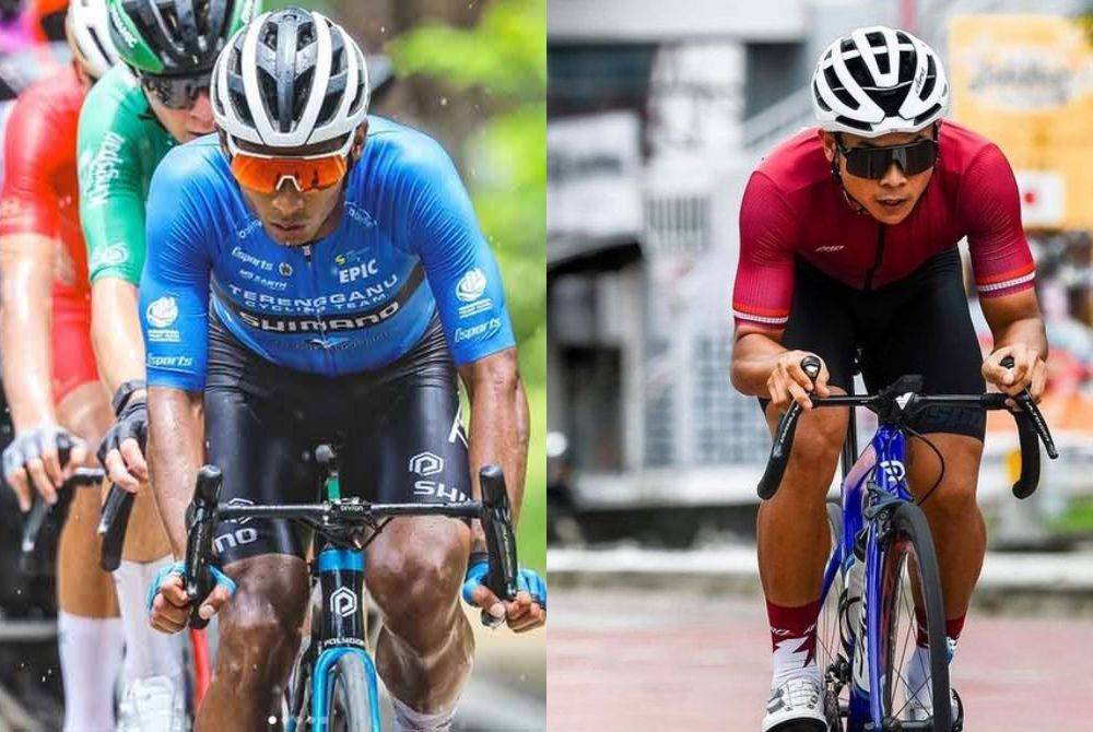 Peluang &#039;terhidang&#039; buat Nur Aiman (kiri) sambar jersi putih manakala Izzat Hilmi naik podium dalam aksi LTdL 2024 yang memulakan kayuhan Ahad ini. - Foto: IG