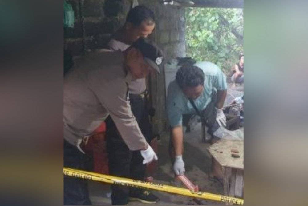 Mangsa dilaporkan meninggal dunia di lokasi kejadian akibat pendarahan teruk. Foto Agensi