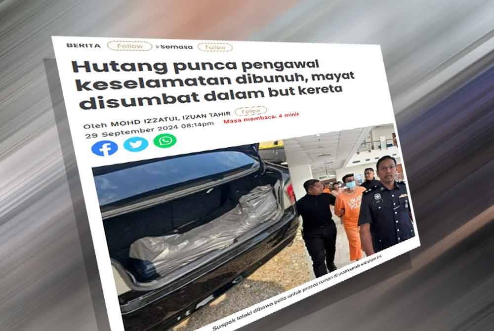 Laporan Sinar Harian pada Ahad.