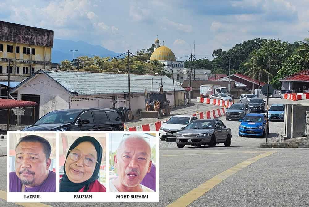 Jalan Bukit Baldwin mengalami kerosakan berikutan pelbagai jenis kenderaan berat melalui jalan tersebut.