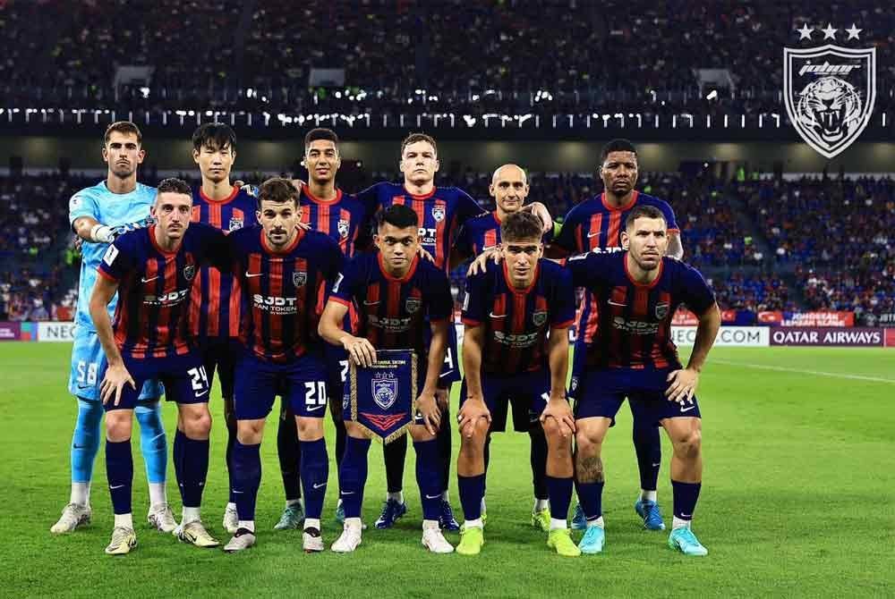 Kesebelasan utama JDT pada perlawanan berkenaan. Foto Johor Southern Tigers