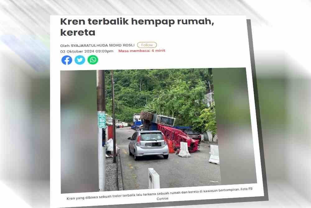 Laporan Sinar Harian pada Khamis.