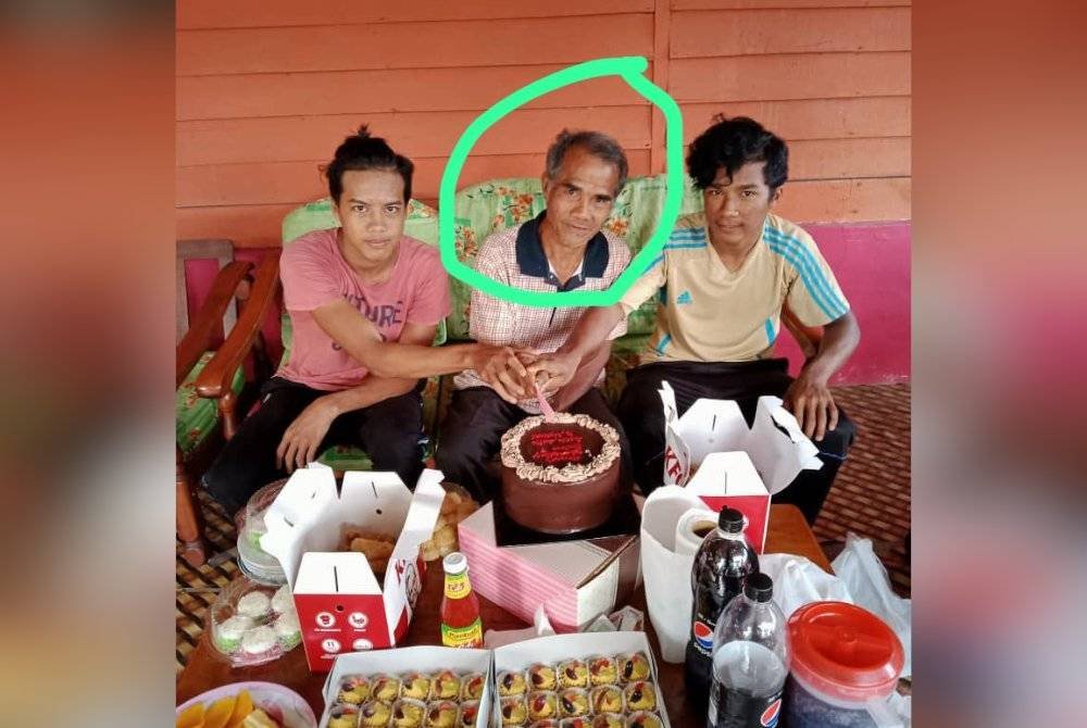 Gambar Musa (tengah) yang dirakam ketika sambutan hari lahirnya dua tahun lalu. Gambar Ihsan keluarga