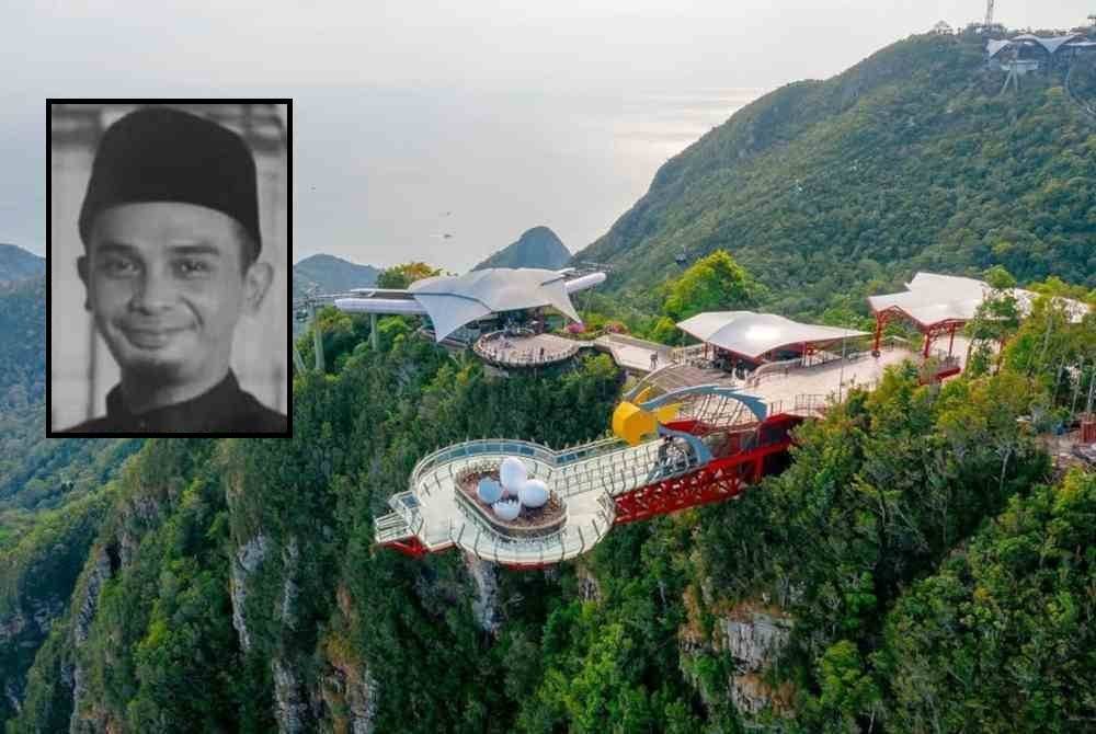 Eagle’s Nest Skywalk di Gunung Machinchang, Langkawi. Foto ihsan Langkawi SkyCab. Gambar kecil: Khairul Nizam