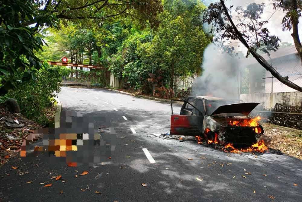 Seorang warga emas maut dalam kebakaran melibatkan sebuah kereta dekat Taman Bukit Serdang, Seri Kembangan di sini pada Sabtu.