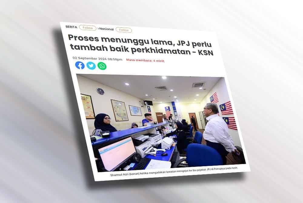 Laporan Sinar Harian pada 2 September lalu.