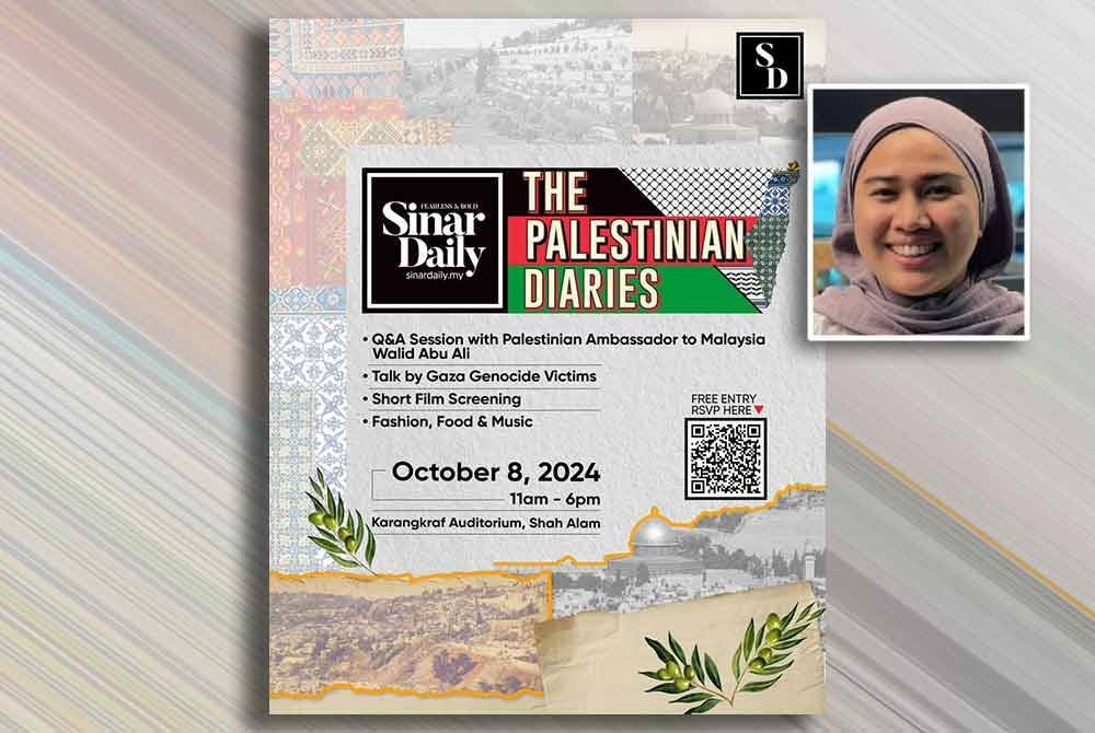 Duta Palestin tetamu istimewa &#039;The Palestinian Diaries&#039; Selasa ini. Gambar kecil: Tasnim