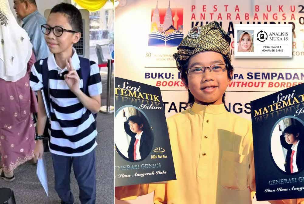 Izz Imil Shahrom (kiri) dan Adi Putra antara murid pintar yang menggemparkan negara. 