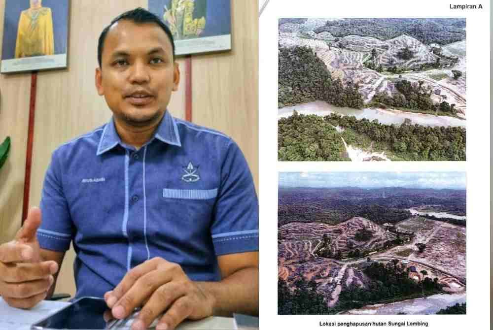 Gambar Hutan Sungai Lembing yang dimuat naik dalam Facebook miliknya Mohamad Ayub.