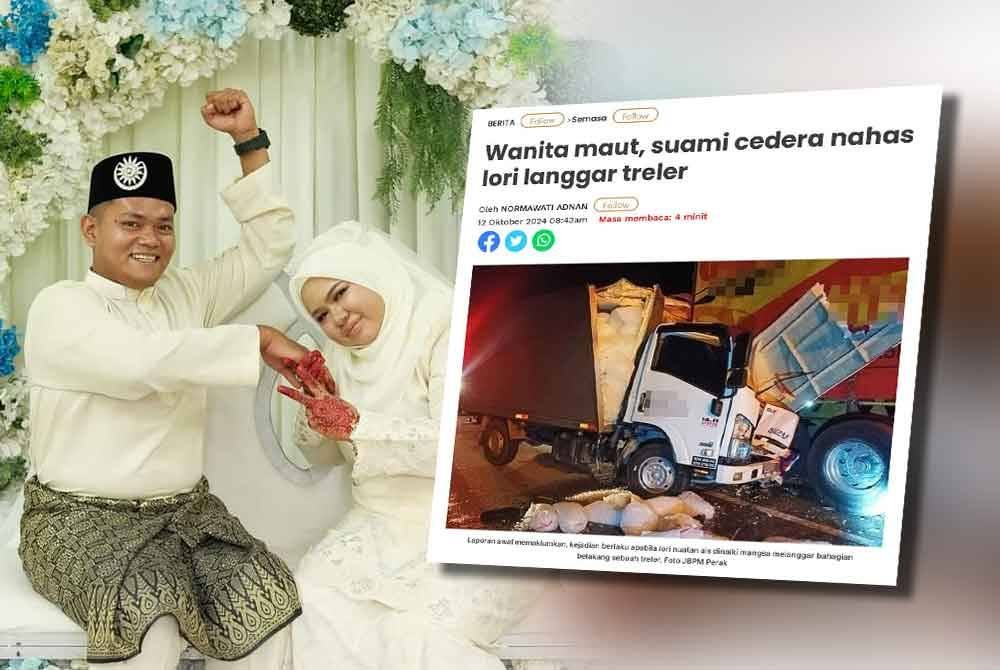 Gambar persandingan Syed Mohamad Asyraf bersama arwah isterinya, Suhaili.