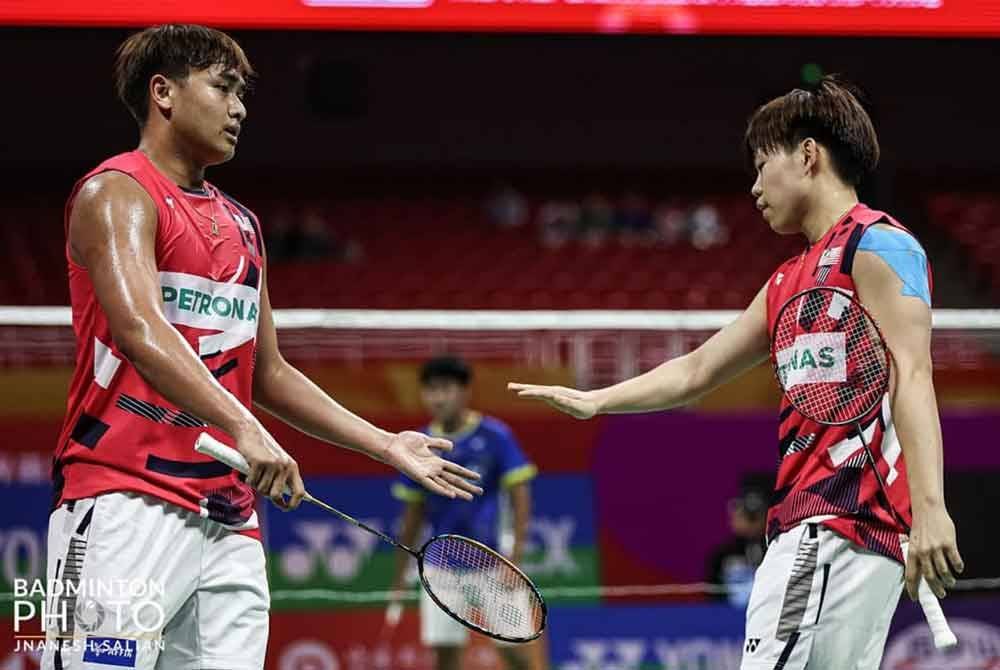 Aaron-Khai Xing membanggakan Malaysia selepas berjaya menjuarai Kejohanan Badminton Remaja Dunia di Nanchang, China. Foto BAM