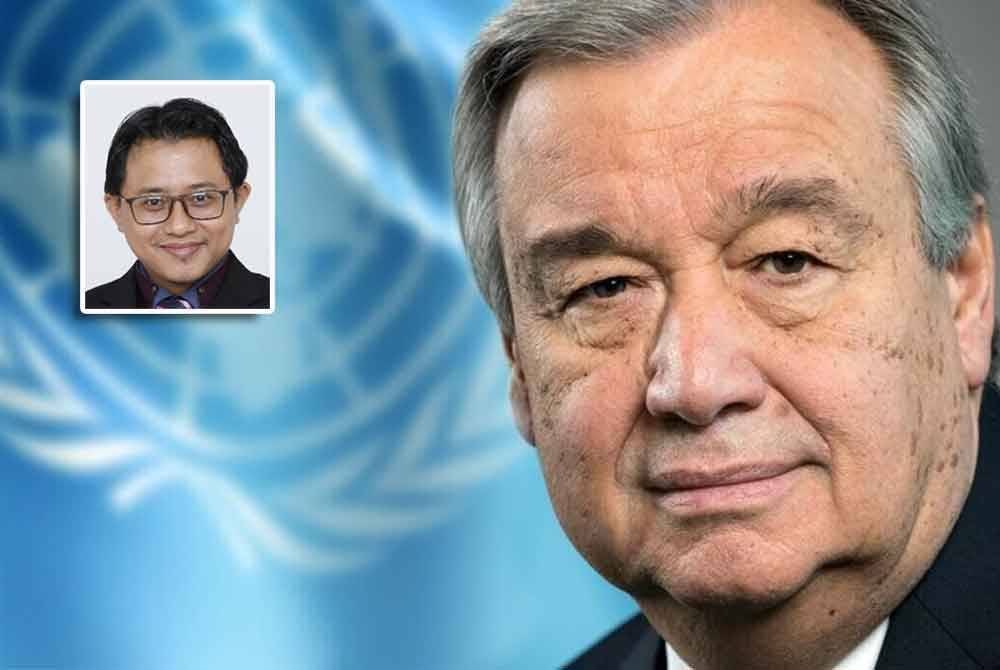 Tindakan Israel mengisytiharkan Setiausaha Agung PBB, Antonio Guterres sebagai persona non grata dilihat sebagai usaha melemahkan kedudukan pertubuhan itu sebagai fasilitator yang neutral. - Foto: UN (Gambar kecil: Azrul Azlan)