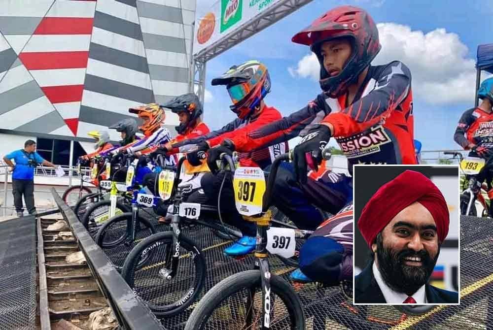 Pusat itu diharap mampu menjadikan Malaysia menjadi kuasa terbaharu dalam disiplin BMX. Gambar kecil: Amarjit