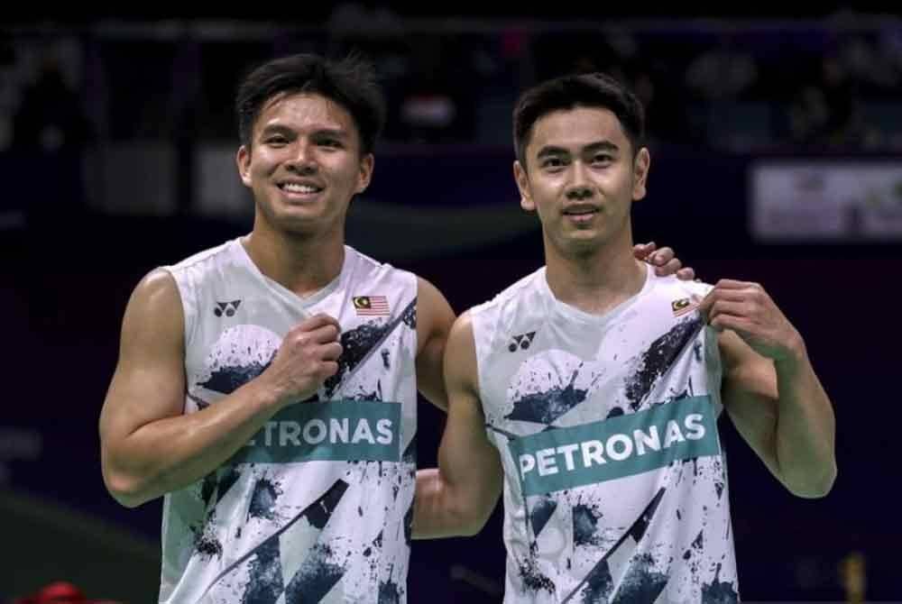 Beregu lelaki, Goh Sze Fei-Nur Izzuddin Rumsani menjadi permata baharu sukan badminton negara.