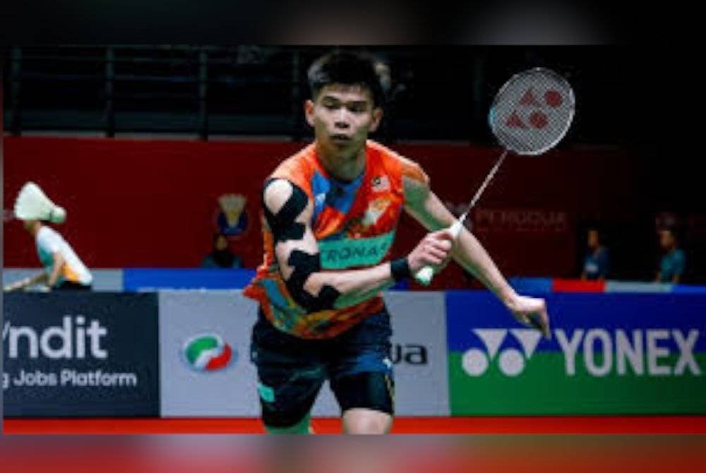 Jun Hao terpaksa akur tewas kepada pemain Indonesia dalam saingan awal Terbuka Denmark di Odense pada Rabu. Foto Agensi