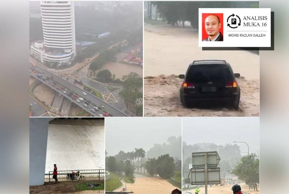 Kuala Lumpur 'lumpuh' pada Selasa berikutan hujan lebat mengakibatkan beberapa kawasan dinaiki air.