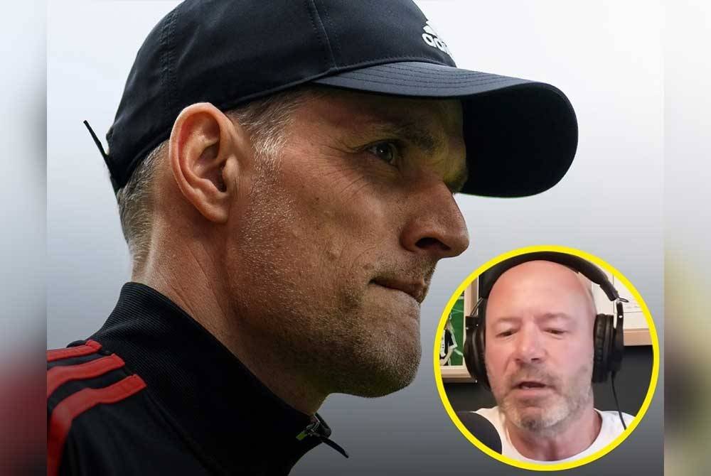 Alan Shearer (dalam bulatan) menegaskan Tuchel mesti memenangi Piala Dunia sebagai menjustifikasikan pelantikannya sebagai pengurus England. Foto Agensi