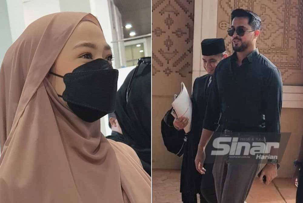 Ruhainies dan Aliff hadir di Mahkamah Tinggi Syariah Wilayah Persekutuan Kuala Lumpur pada Khamis bagi prosiding kes khalwat, tujuh bulan lalu.